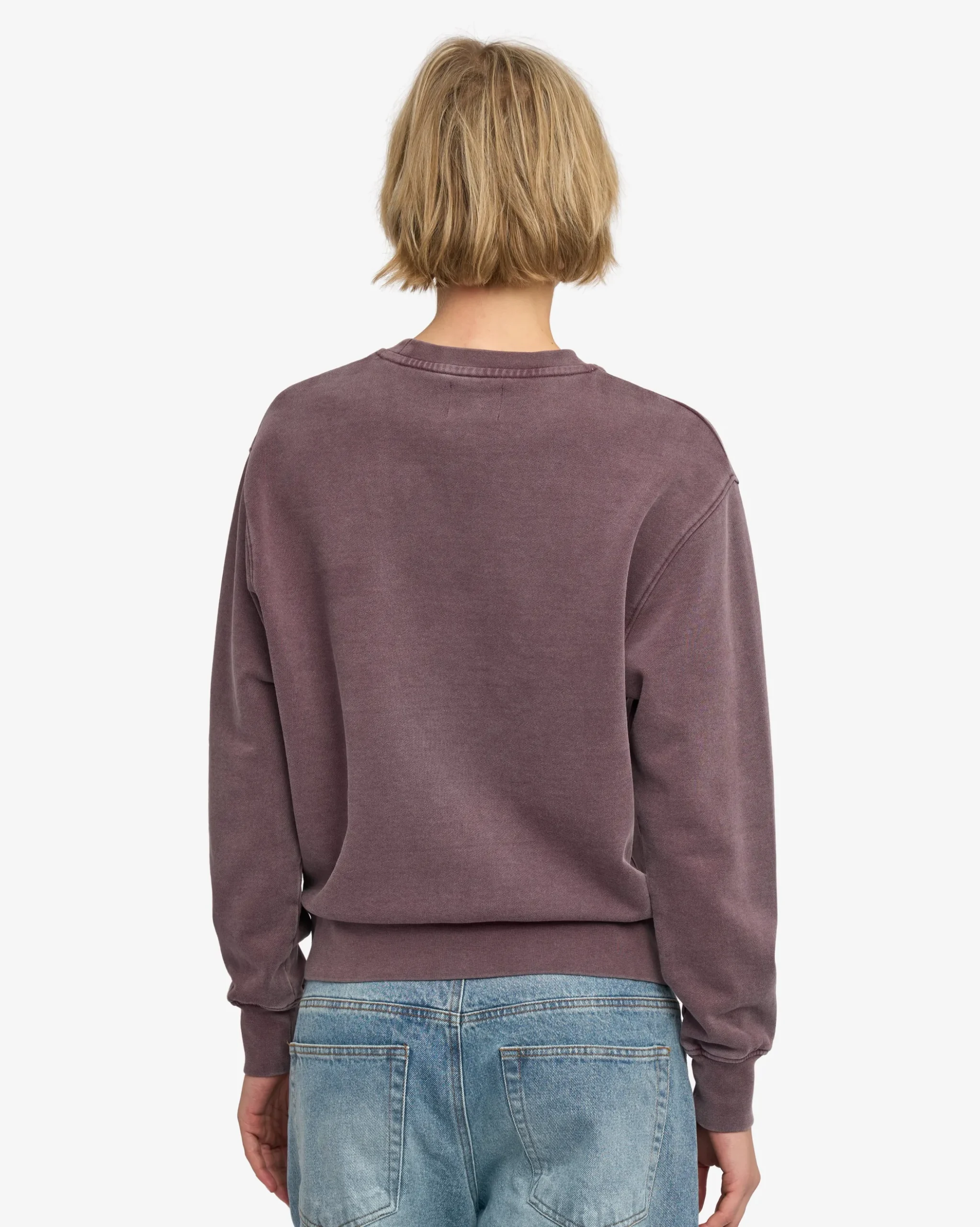 Women Classic Organic Crew - Faded Grape
