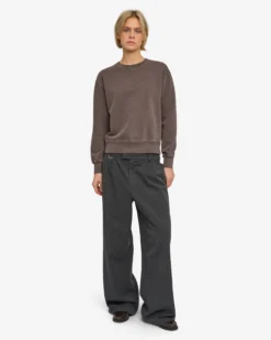Women Classic Organic Crew - Faded Mud