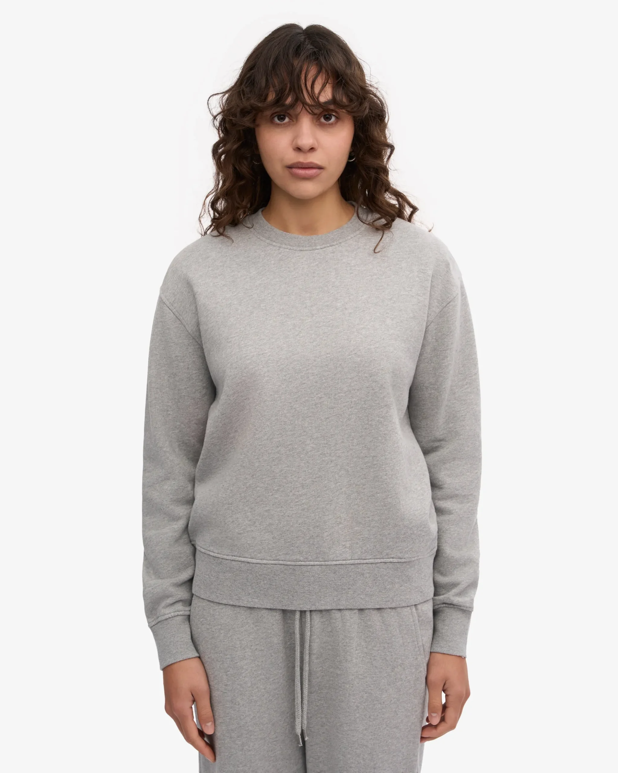 Women Classic Organic Crew - Heather Grey