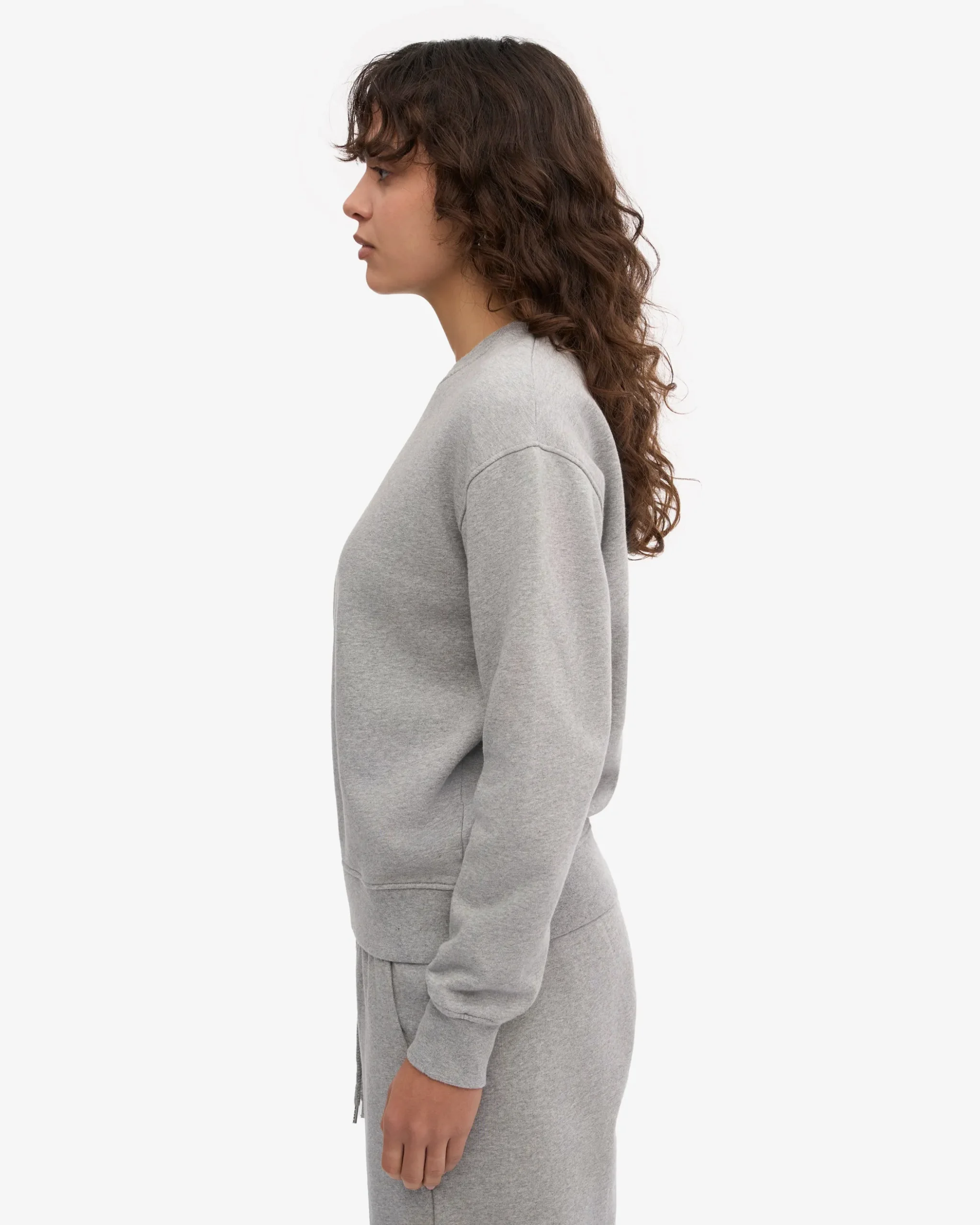 Women Classic Organic Crew - Heather Grey