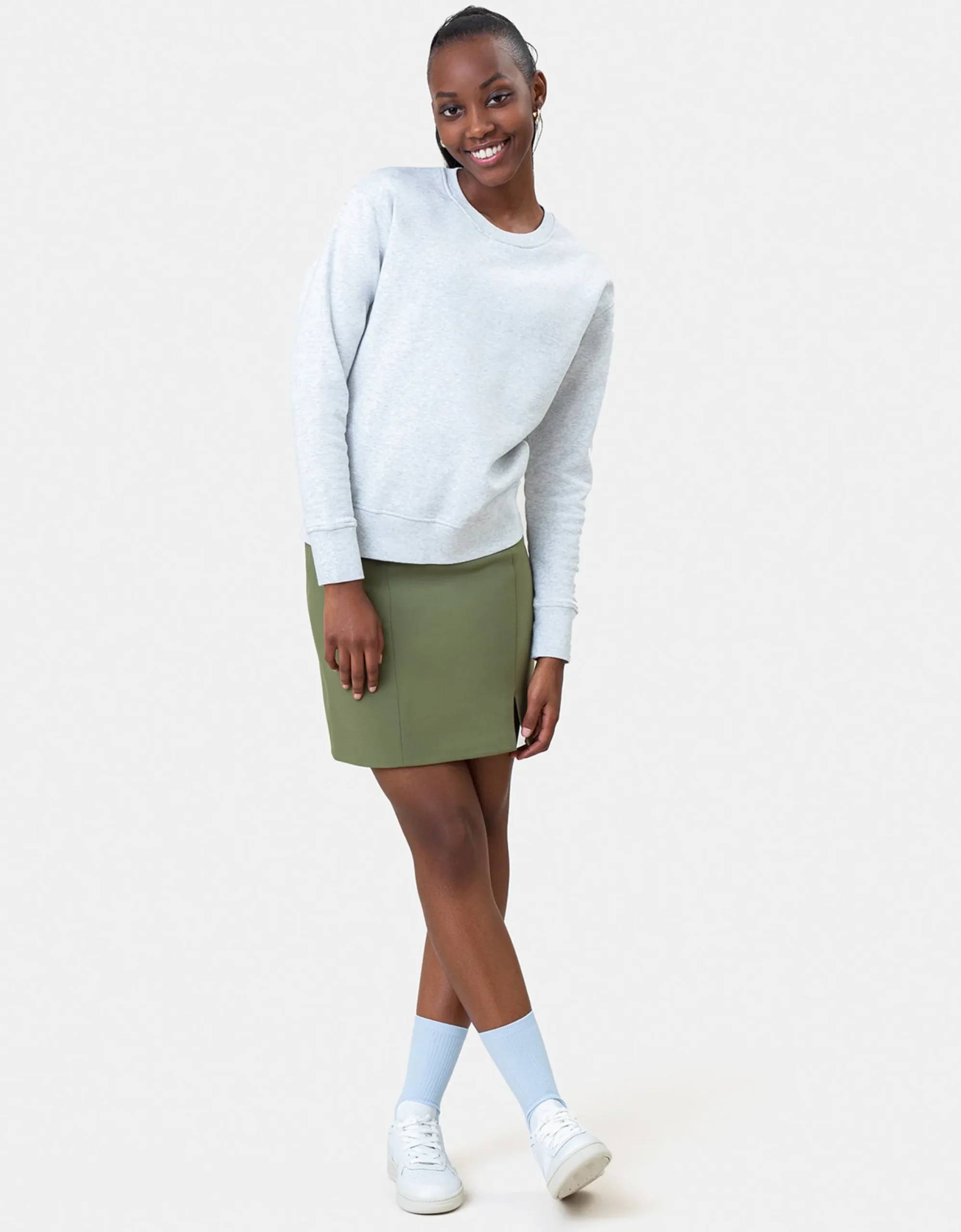 Women Classic Organic Crew - Hunter Green