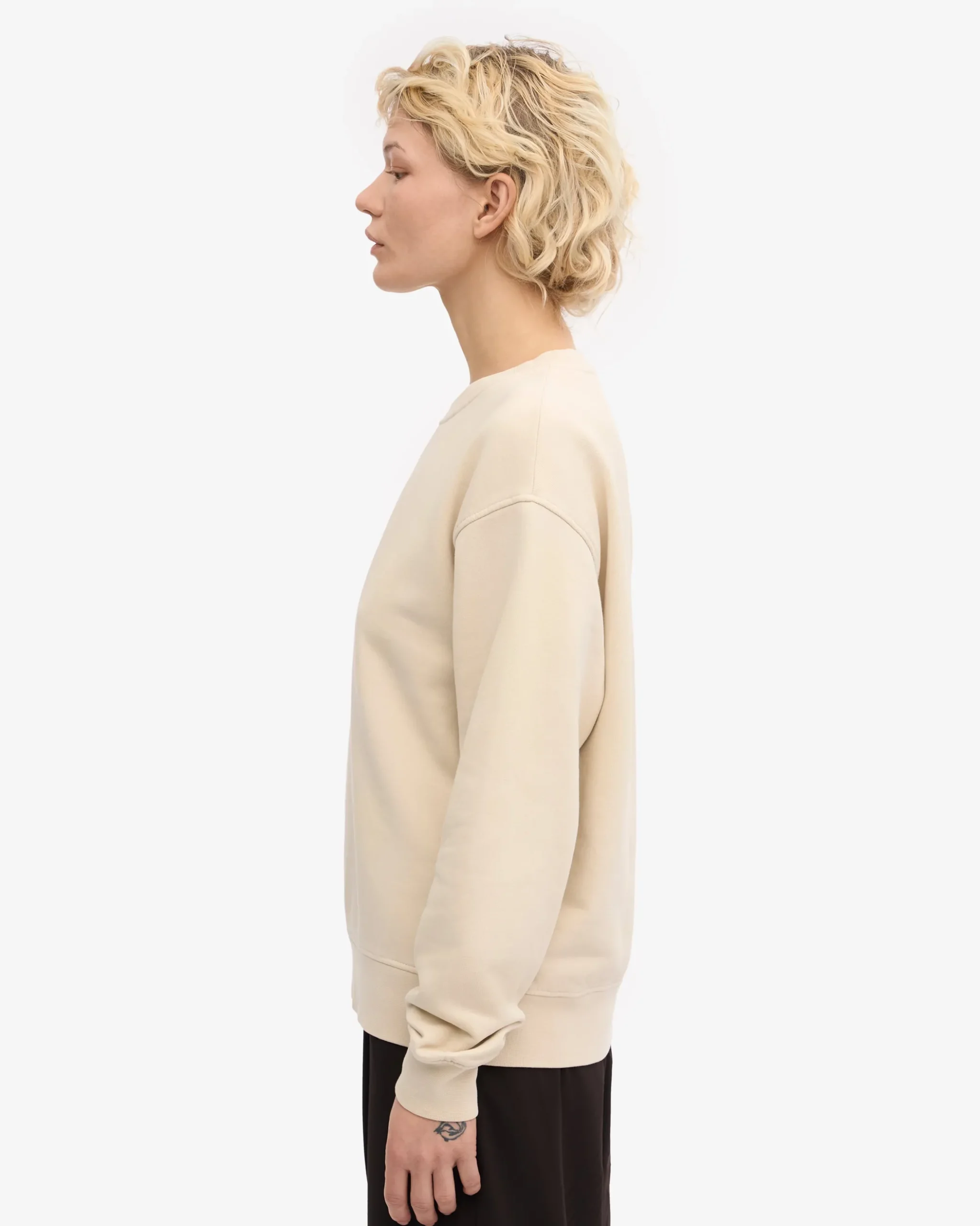 Women Classic Organic Crew - Ivory White