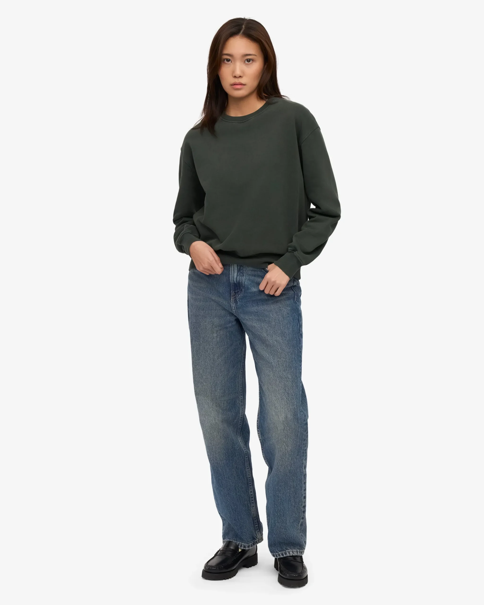 Women Classic Organic Crew - Midnight Forest