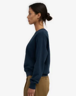Women Classic Organic Crew - Navy Blue