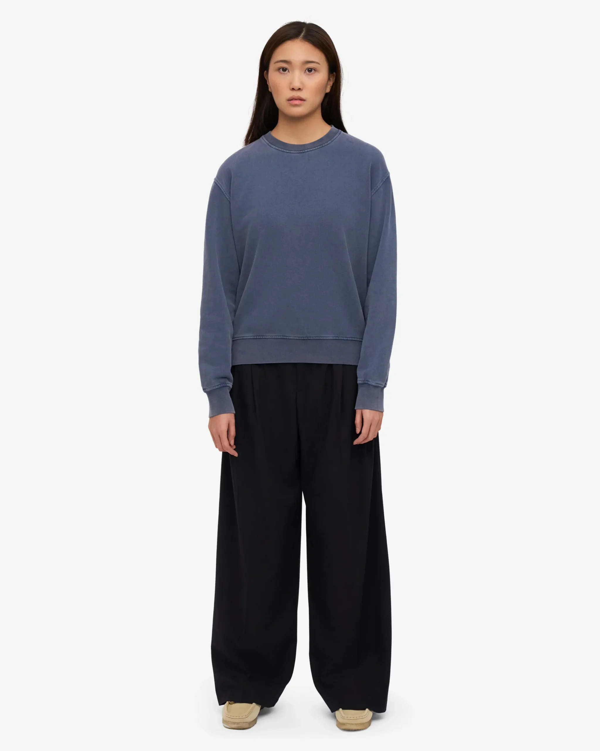 Women Classic Organic Crew - Neptune Blue