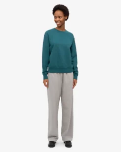 Women Classic Organic Crew - Ocean Green