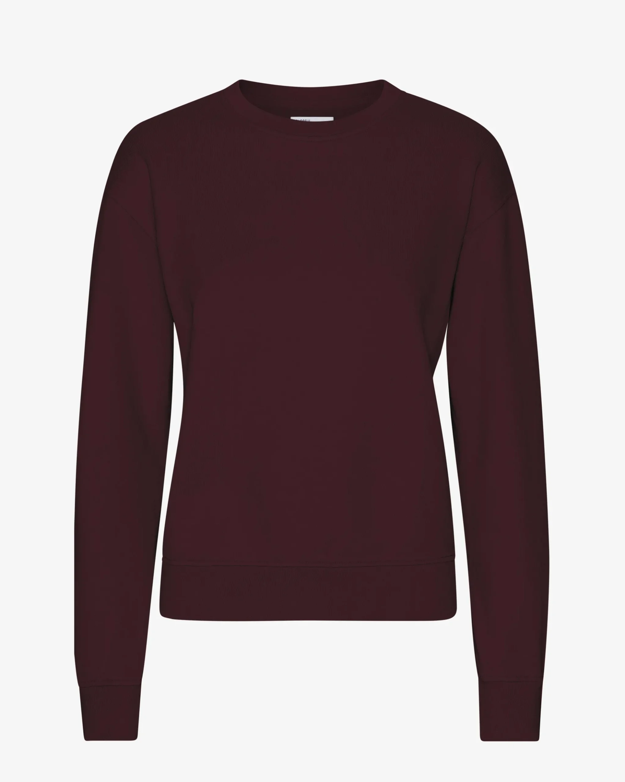 Women Classic Organic Crew - Oxblood Red