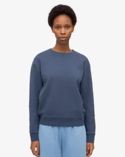 Women Classic Organic Crew - Petrol Blue