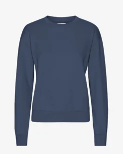Women Classic Organic Crew - Petrol Blue