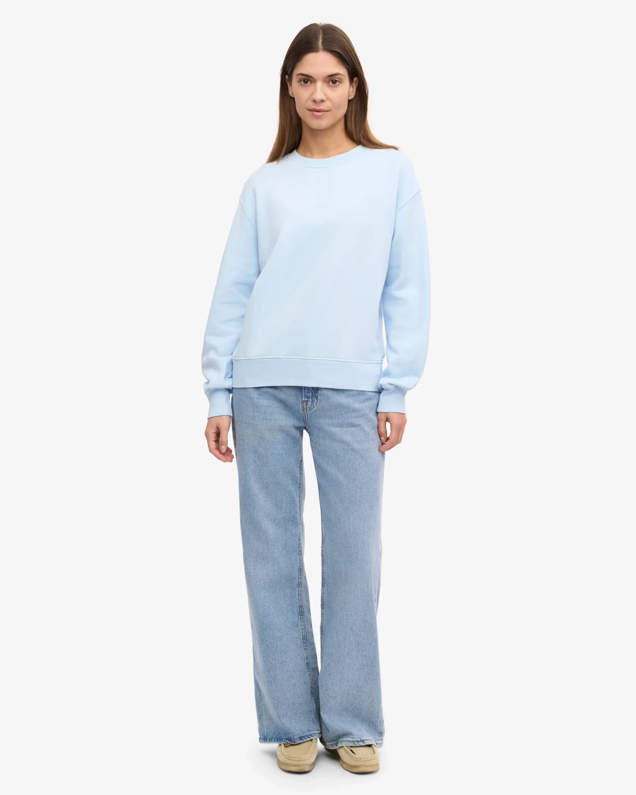 Women Classic Organic Crew - Polar Blue