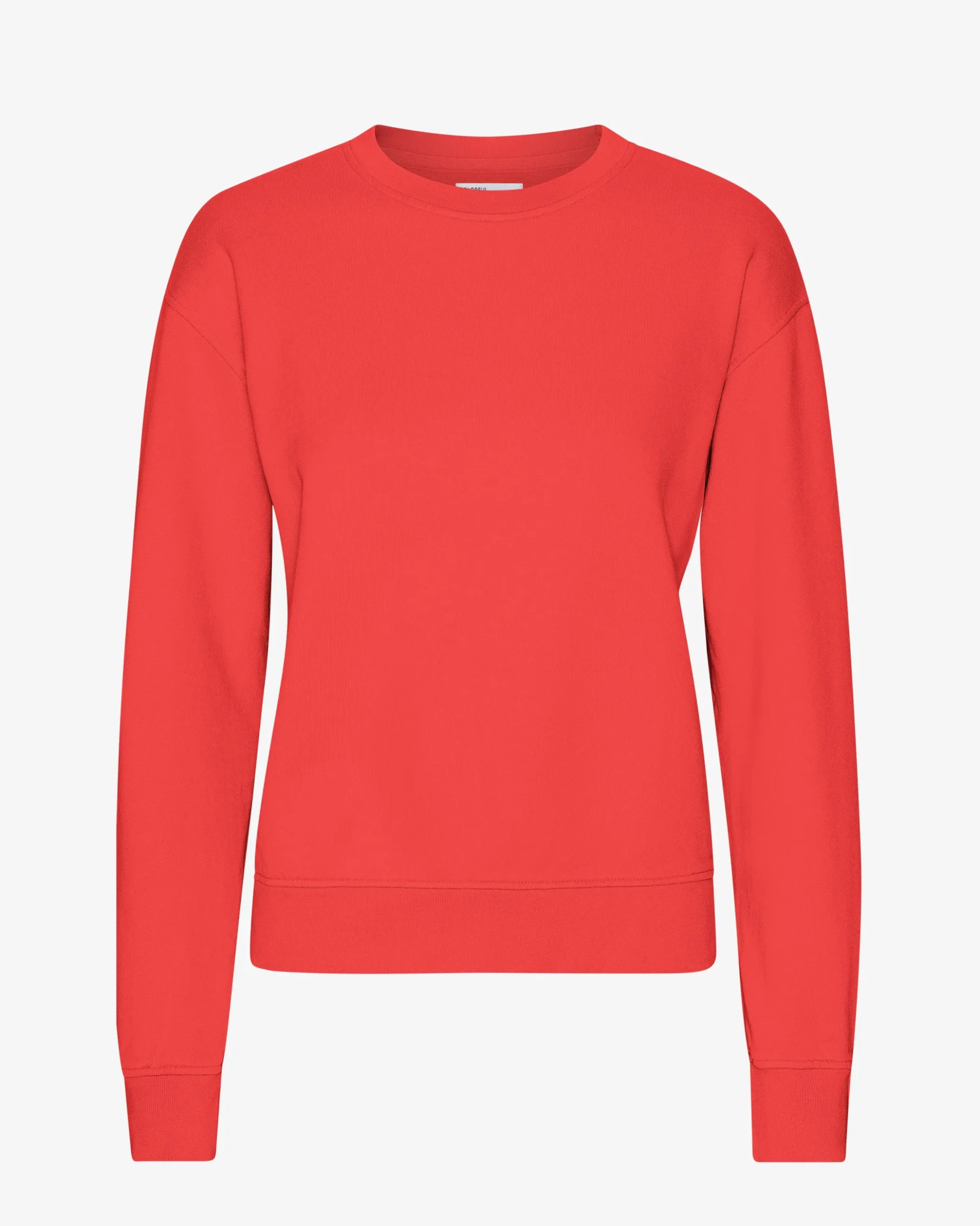 Women Classic Organic Crew - Red Tangerine