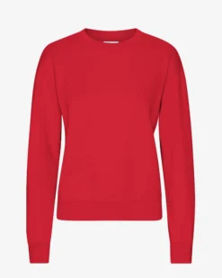Women Classic Organic Crew - Scarlet Red