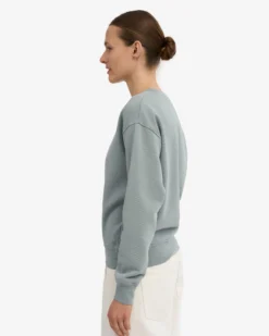 Women Classic Organic Crew - Steel Blue
