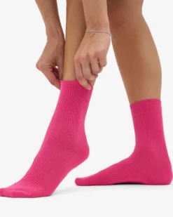 Women Classic Organic Sock - Bubblegum Pink (3-Pack)