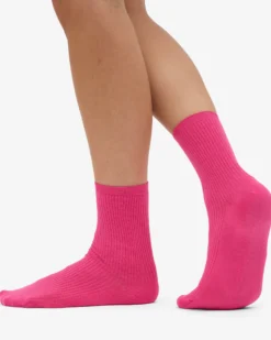 Women Classic Organic Sock - Bubblegum Pink