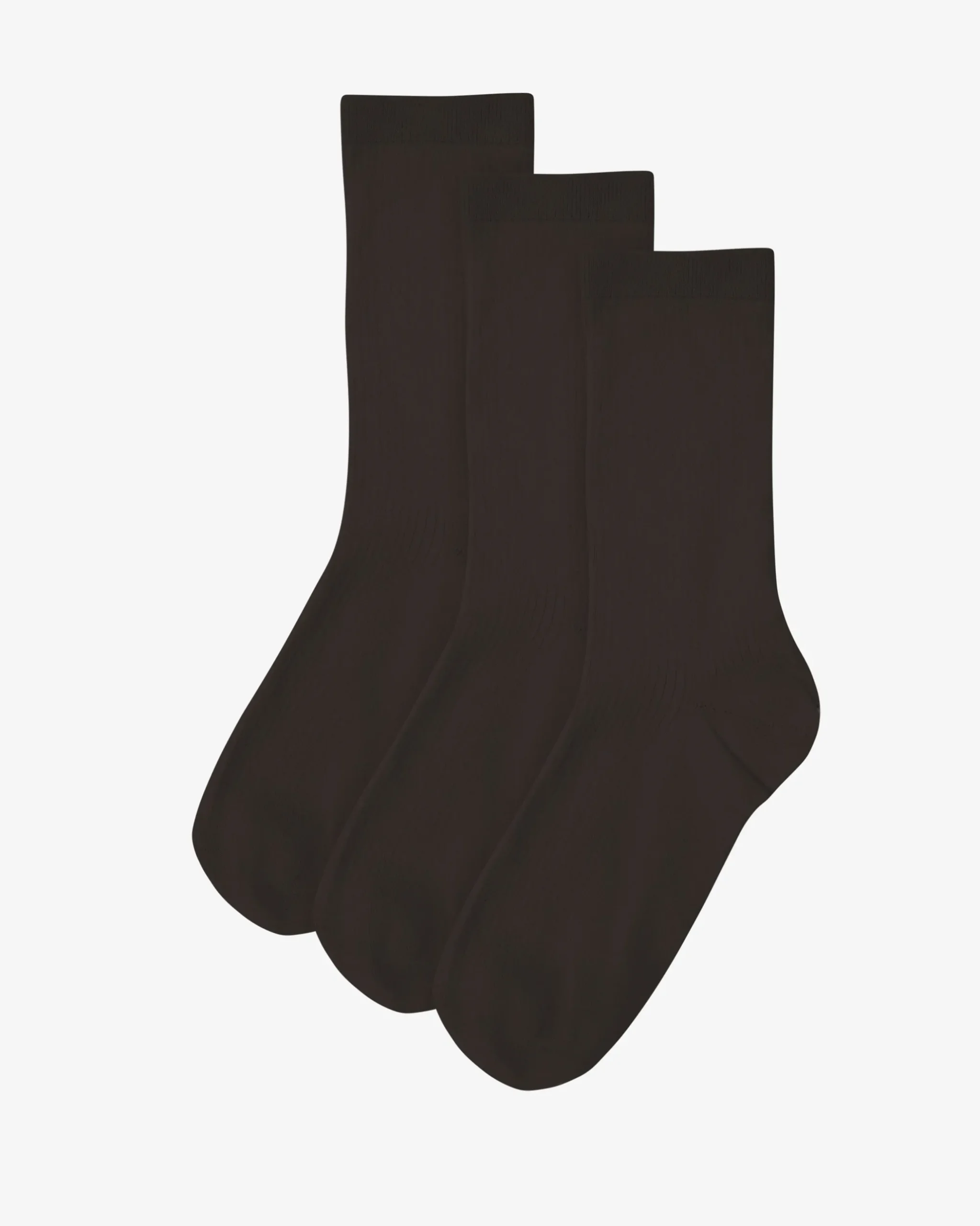 Women Classic Organic Sock - Coffee Brown (3-Pack)