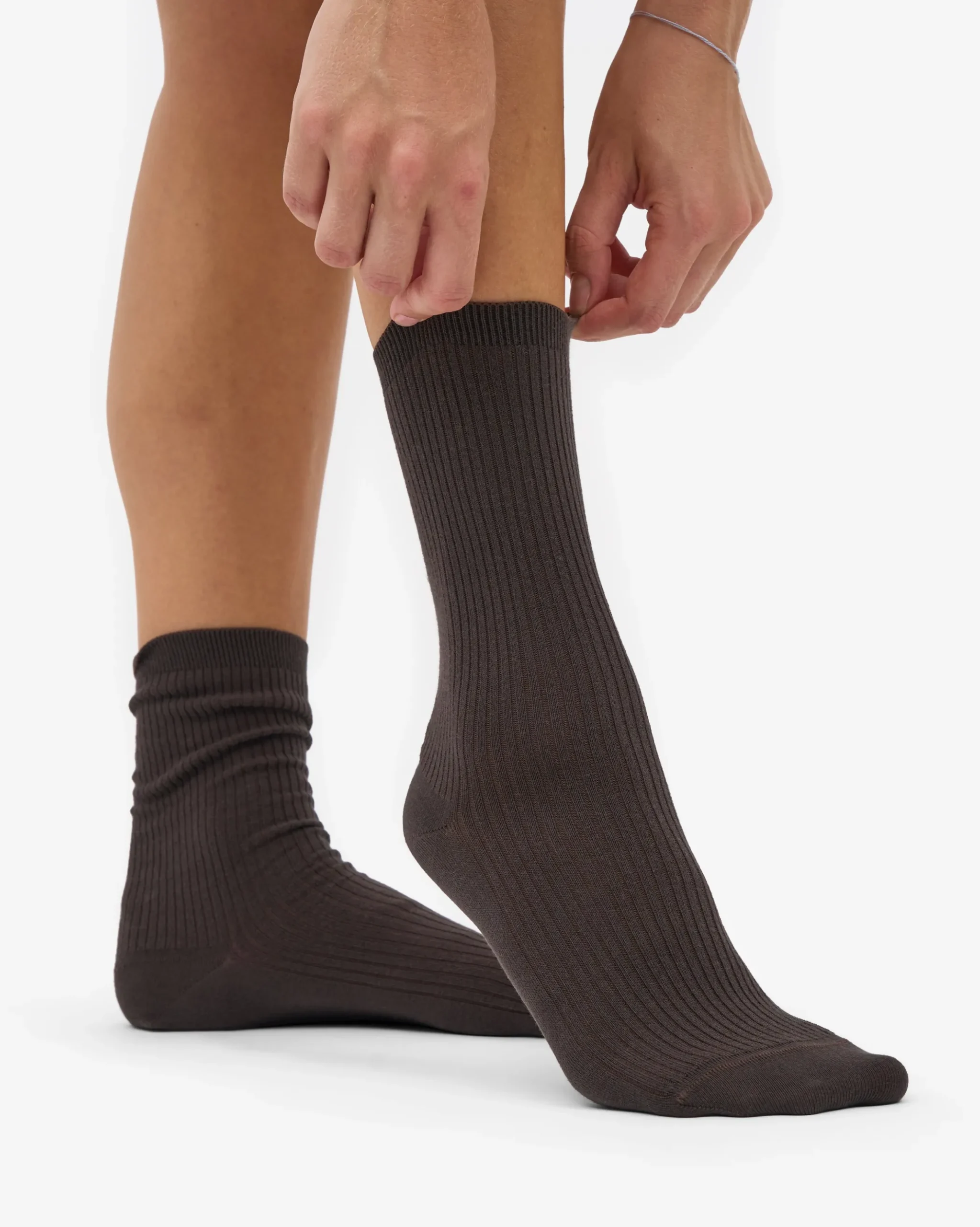 Women Classic Organic Sock - Coffee Brown