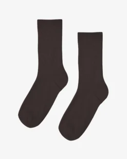 Women Classic Organic Sock - Coffee Brown
