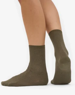 Women Classic Organic Sock - Dusty Olive