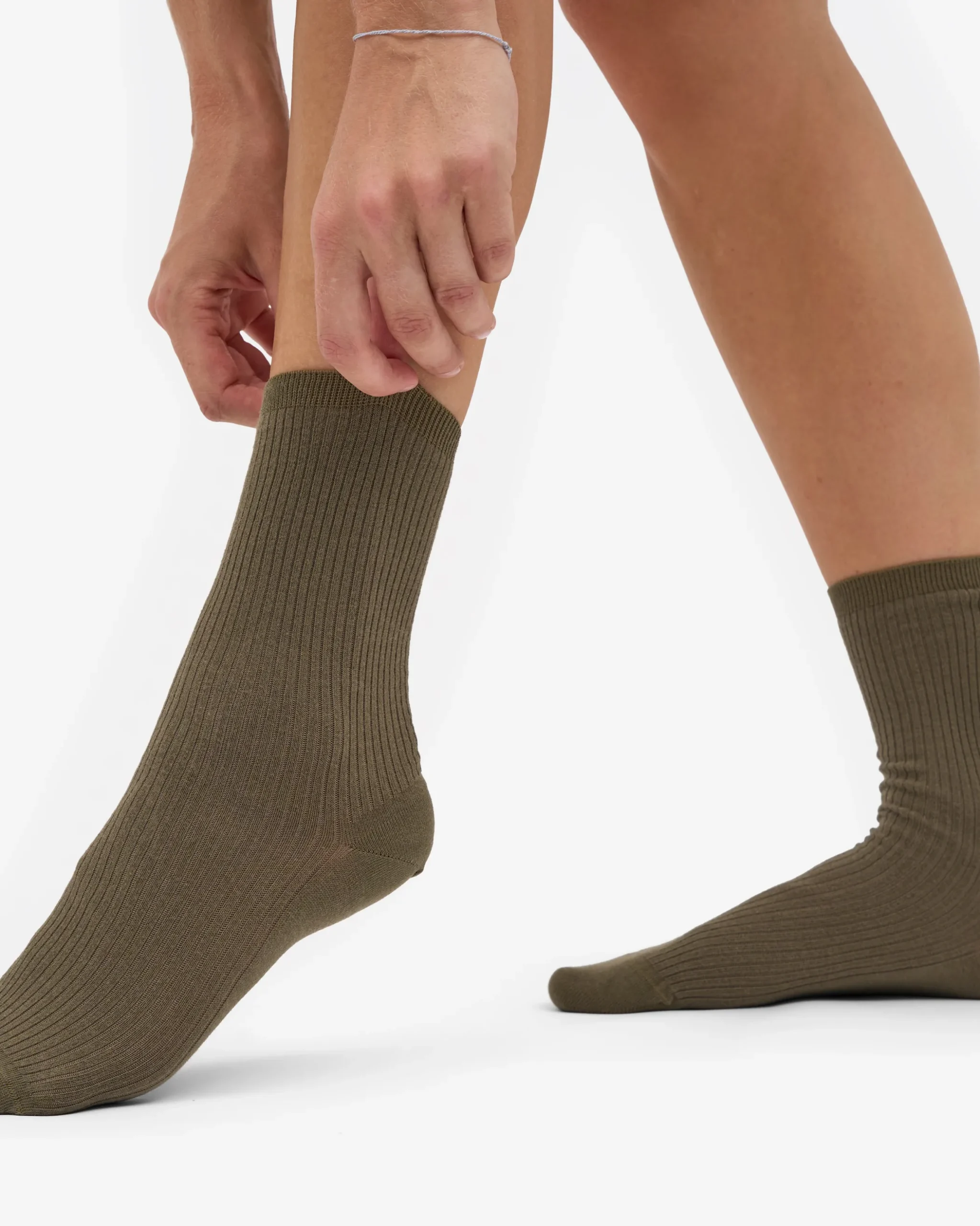 Women Classic Organic Sock - Dusty Olive (3-Pack)