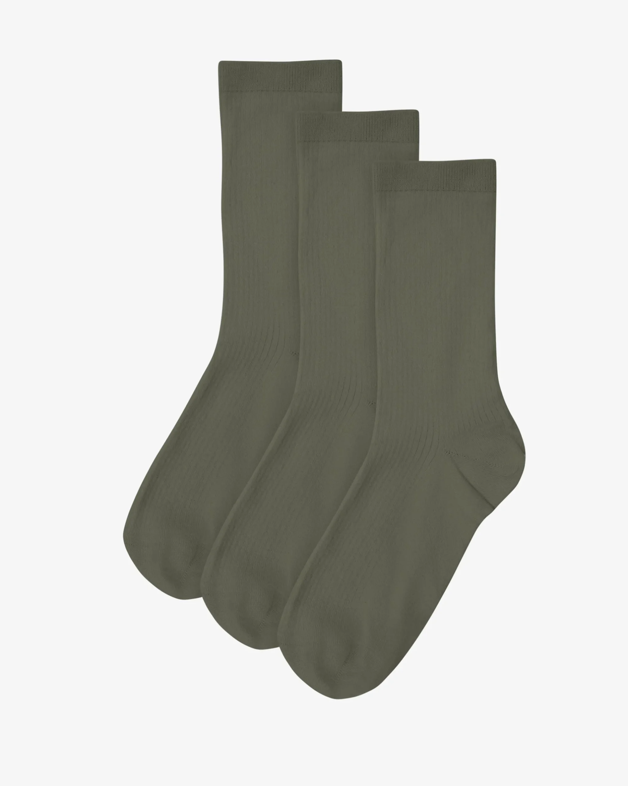 Women Classic Organic Sock - Dusty Olive (3-Pack)