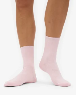 Women Classic Organic Sock - Faded Pink