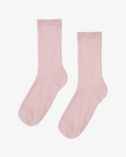 Women Classic Organic Sock - Faded Pink