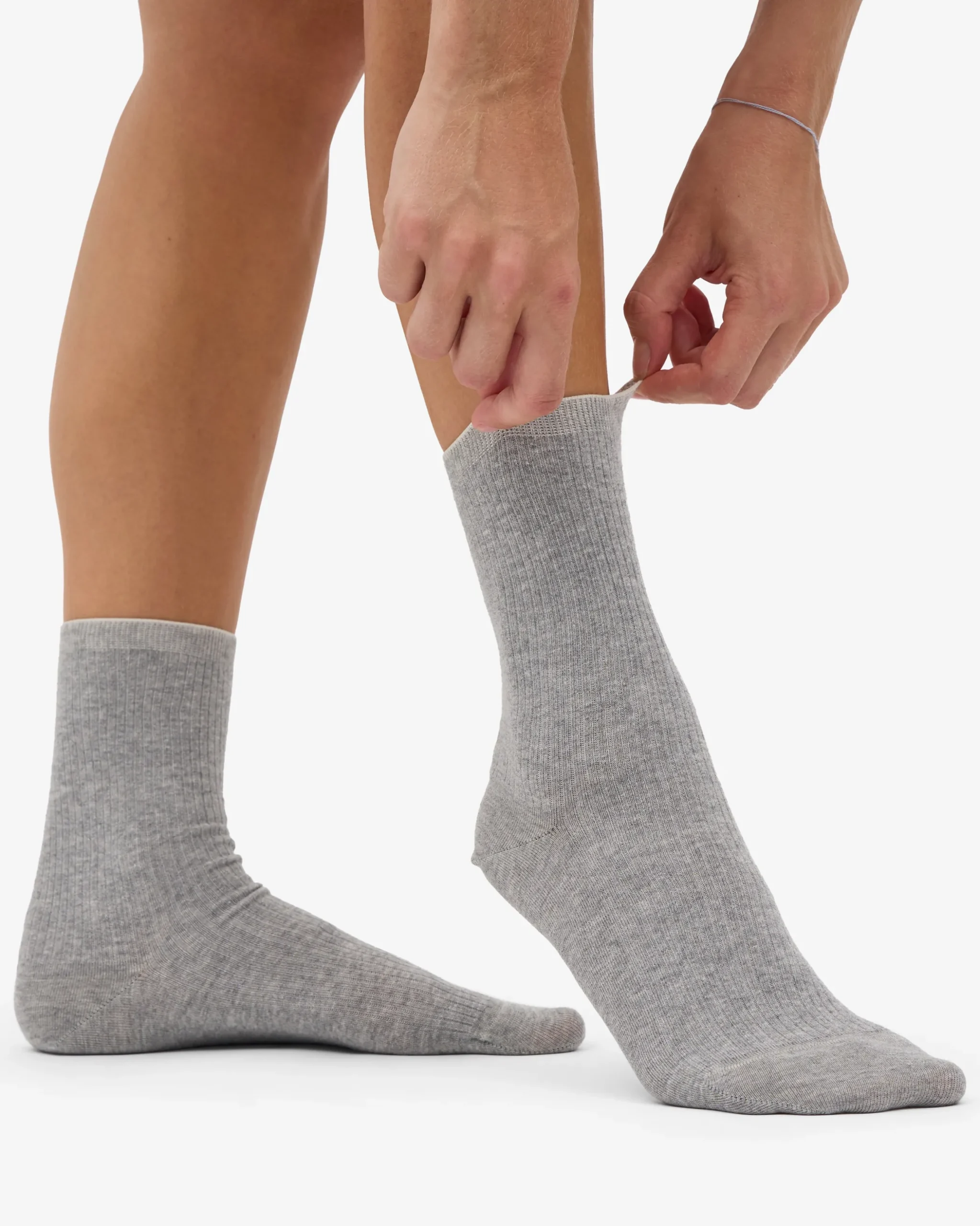 Women Classic Organic Sock - Heather Grey