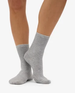 Women Classic Organic Sock - Heather Grey