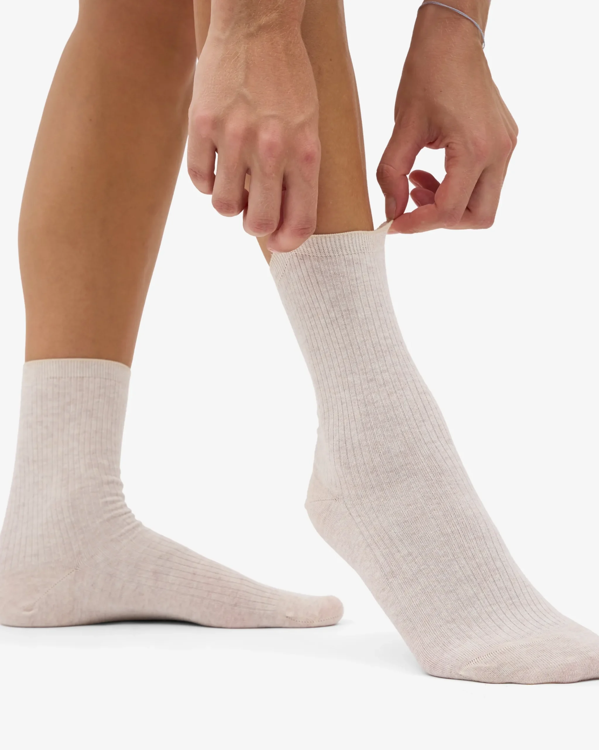 Women Classic Organic Sock - Ivory White (3-Pack)
