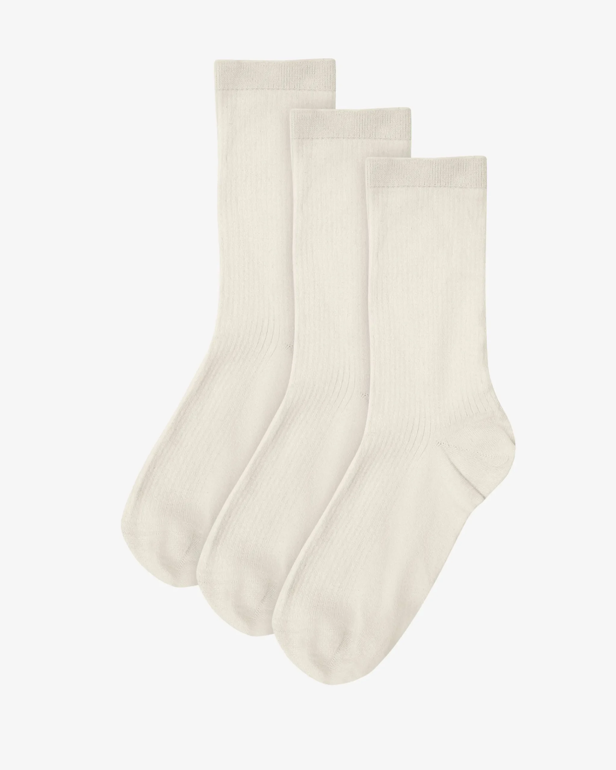 Women Classic Organic Sock - Ivory White (3-Pack)