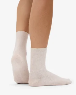 Women Classic Organic Sock - Ivory White