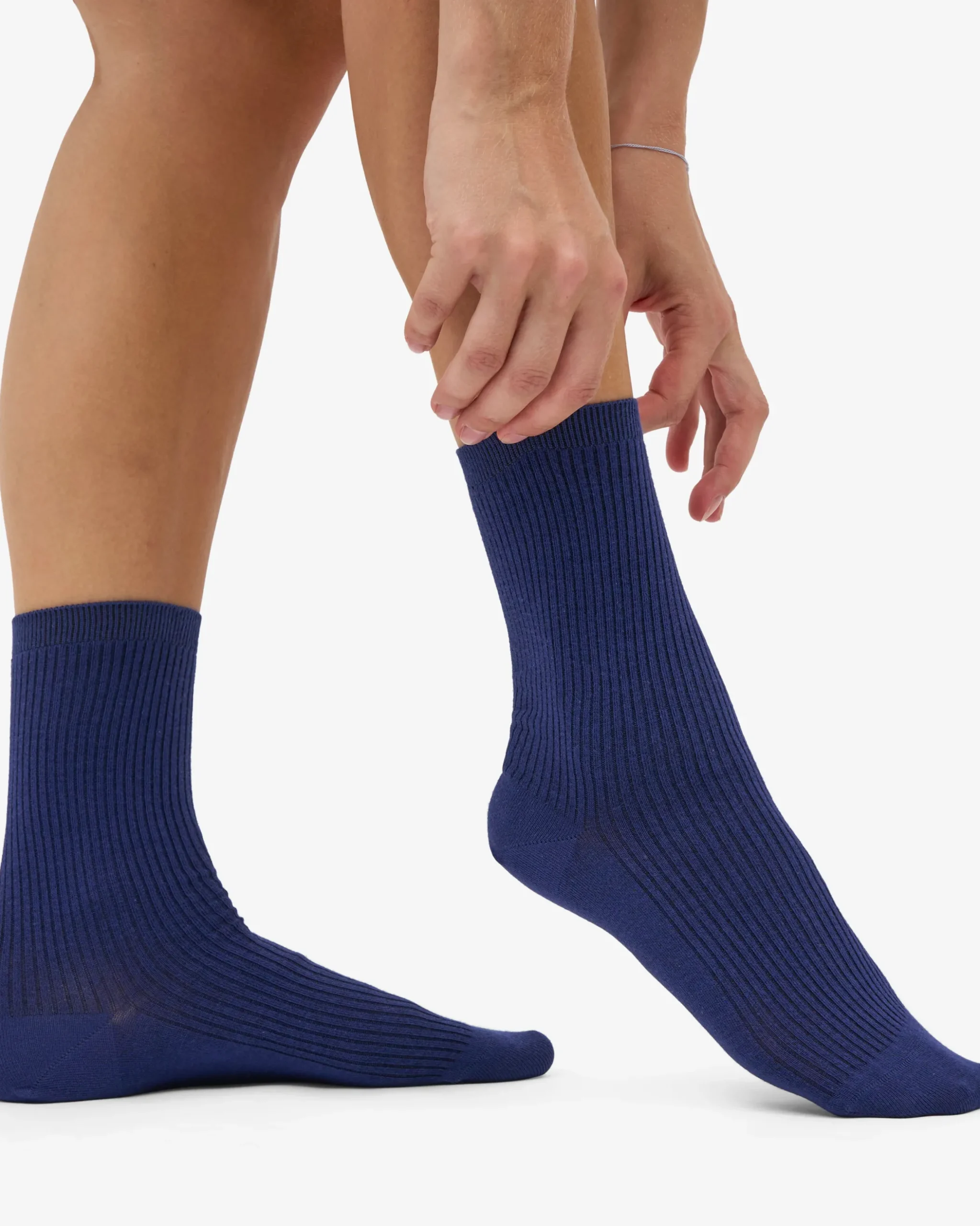 Women Classic Organic Sock - Marine Blue