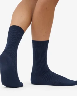 Women Classic Organic Sock - Navy Blue (3-Pack)
