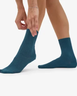 Women Classic Organic Sock - Ocean Green (3-Pack)