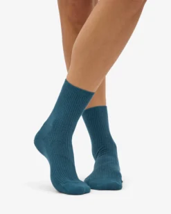 Women Classic Organic Sock - Ocean Green