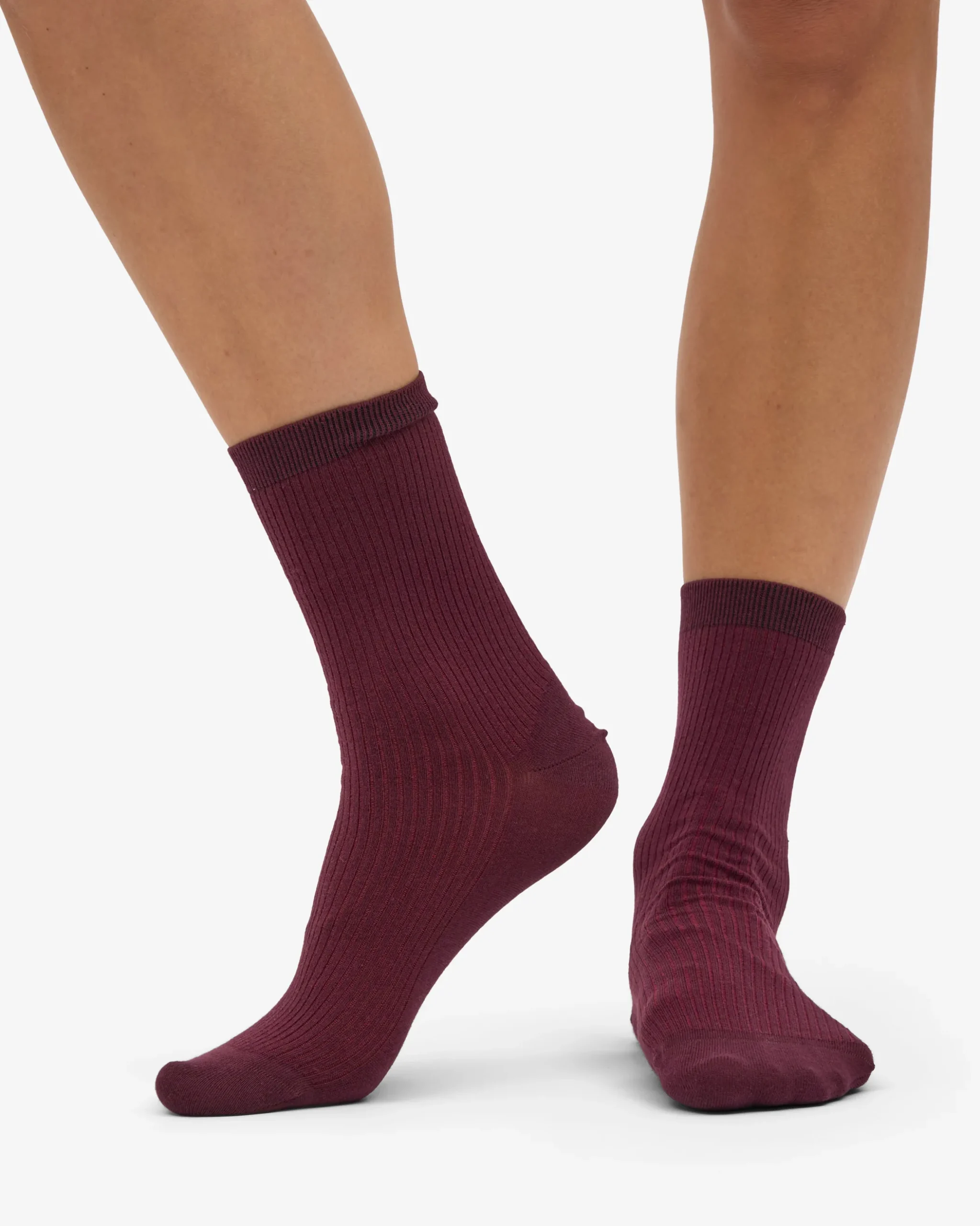 Women Classic Organic Sock - Oxblood Red (3-Pack)
