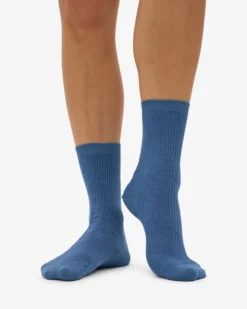 Women Classic Organic Sock - Petrol Blue (3-Pack)