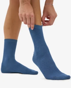 Women Classic Organic Sock - Petrol Blue (3-Pack)