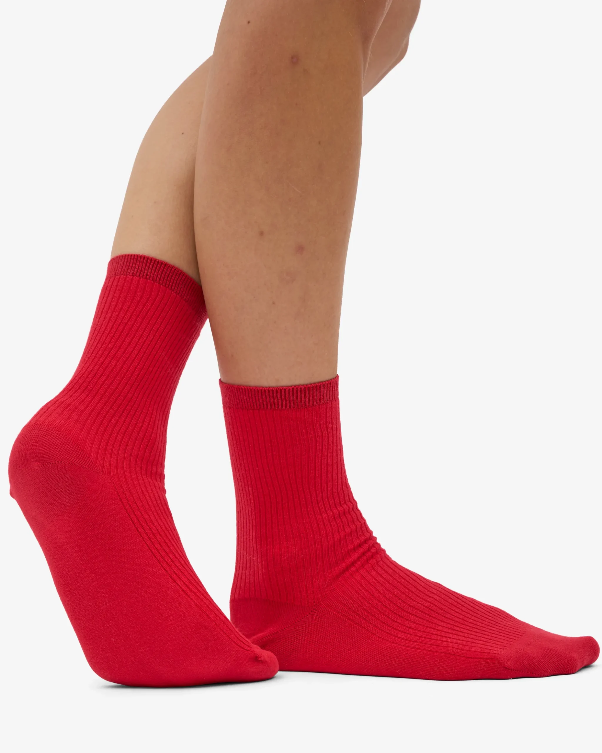 Women Classic Organic Sock - Scarlet Red (3-Pack)