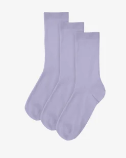 Women Classic Organic Sock - Soft Lavender (3-Pack)