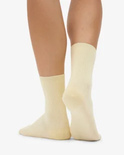 Women Classic Organic Sock - Soft Yellow (3-Pack)