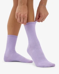 Women Classic Organic Sock - Soft Lavender