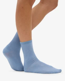 Women Classic Organic Sock - Steel Blue (3-Pack)