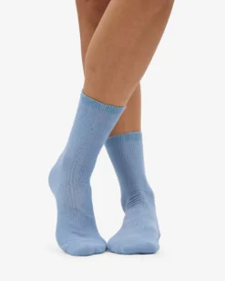 Women Classic Organic Sock - Steel Blue (3-Pack)