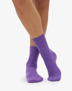 Women Classic Organic Sock - Ultra Violet