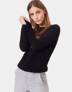 Women Light Merino Wool Crew - Burned Yellow