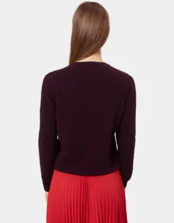 Women Light Merino Wool Crew - Lava Grey