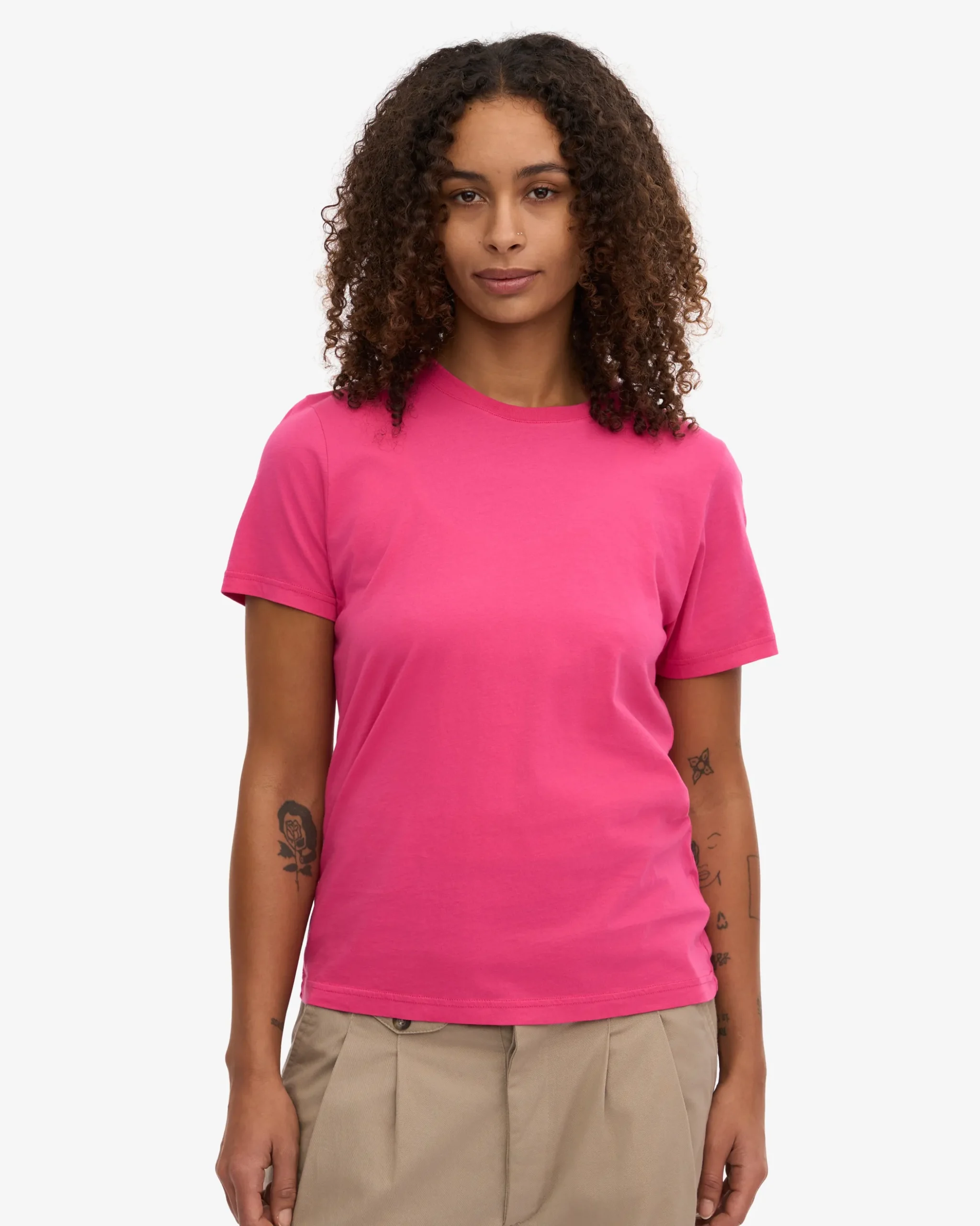 Women Light Organic Tee - Bubblegum Pink