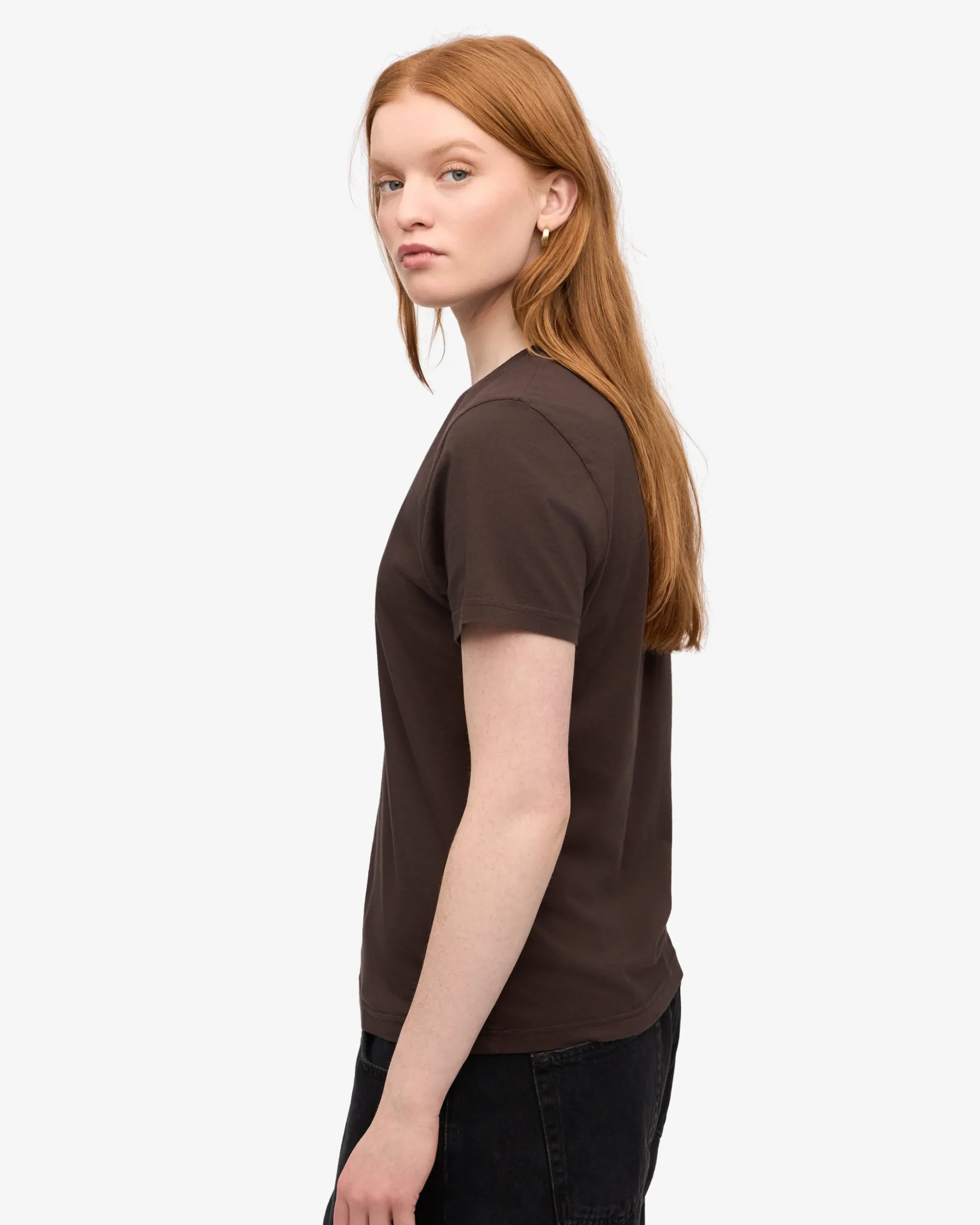 Women Light Organic Tee - Coffee Brown